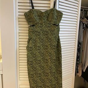 Jonathan Simkhai Cutout Dress - Yellow/Black